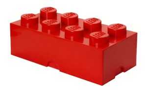 Červený úložný box LEGO® Smart 25 x 50 cm