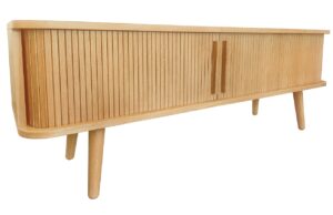 Dubový TV stolek Woodman Rove Tambour 138 x 40 cm