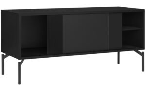 noo.ma Černý TV stolek Met 116 x 42 cm