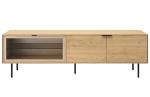 Dubový TV stolek Somcasa Tulsa 180 x 40 cm