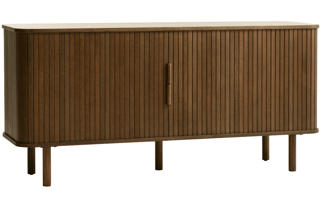 Hnědá dubová komoda Unique Furniture Cavo 160 x 45 cm