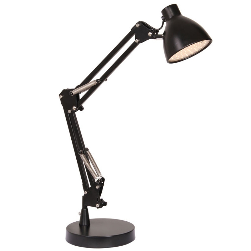 Černá kovová stolní lampa Halo Design Bronx 55 cm