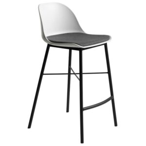 Bílá plastová barová židle Unique Furniture Whistler 68 cm