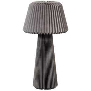 WOOOD Šedá stojací lampa Sima 95 cm