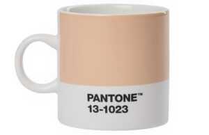 Světle oranžový porcelánový hrnek Pantone Peach Fuzz 13-1023 120 ml