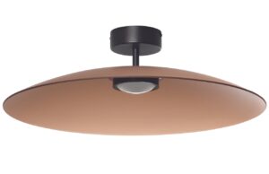 Hnědé skleněné stropní LED světlo Nova Luce Polifemo 60 cm