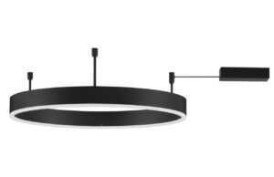 Černé kovové stropní LED světlo Nova Luce Motif 60 cm