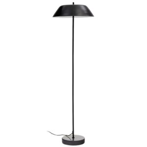 Černá kovová stojací lampa Kave Home Sayra 159 cm