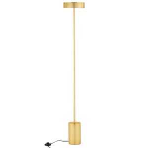 Zlatá kovová stojací LED lampa Nova Luce Thea 135 cm