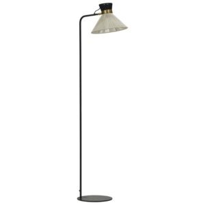 House Doctor Černá kovová stojací lampa Cord 132 cm